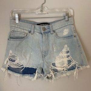 express denim shorts